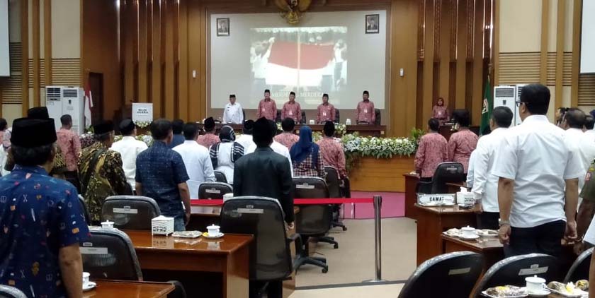 Suasana pelaksanaan Pemilihan Cawabup di ruang Paripurna DPRD Kabupaten Malang. (Sur)