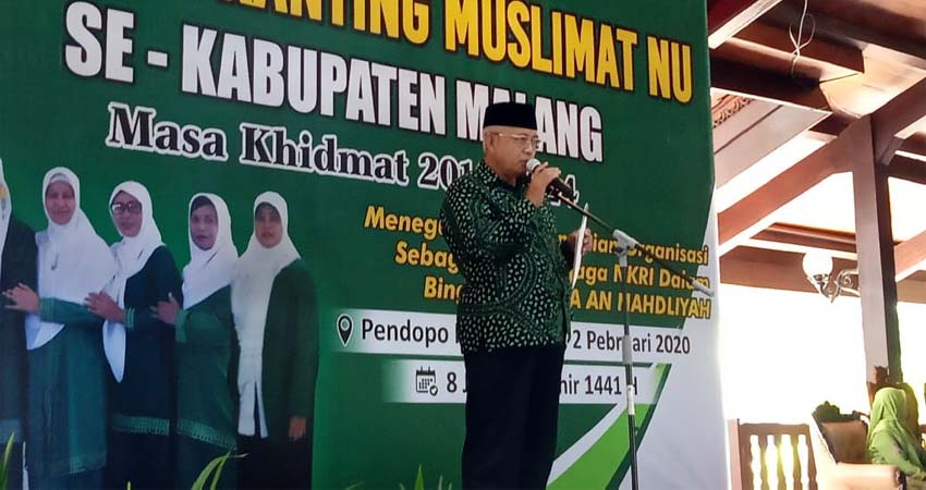 Bupati Malang Drs HM Sanusi MM dukung upaya Muslimat. (ist)
