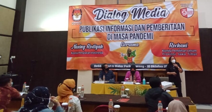 Dialog KPU bersama media di Bess Resort dan Waterpark Lawang.