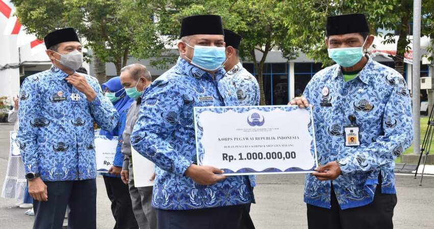 Peringatan HUT Korpri yang digelar Pemkab Malang.
