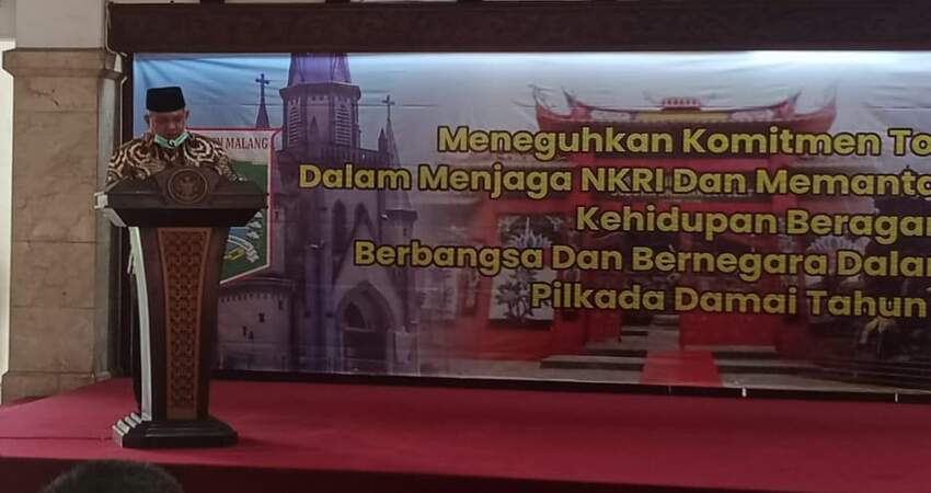 Pjs Bupati Malang, Sjaichul Ghulam di acara dialog bersama FKUB.