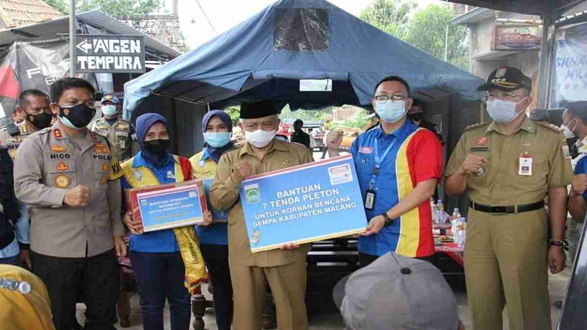 Bupati Malang Dampingi Kapolda Jatim Kunjungi Daerah Bencana Gempa di Dampit Malang