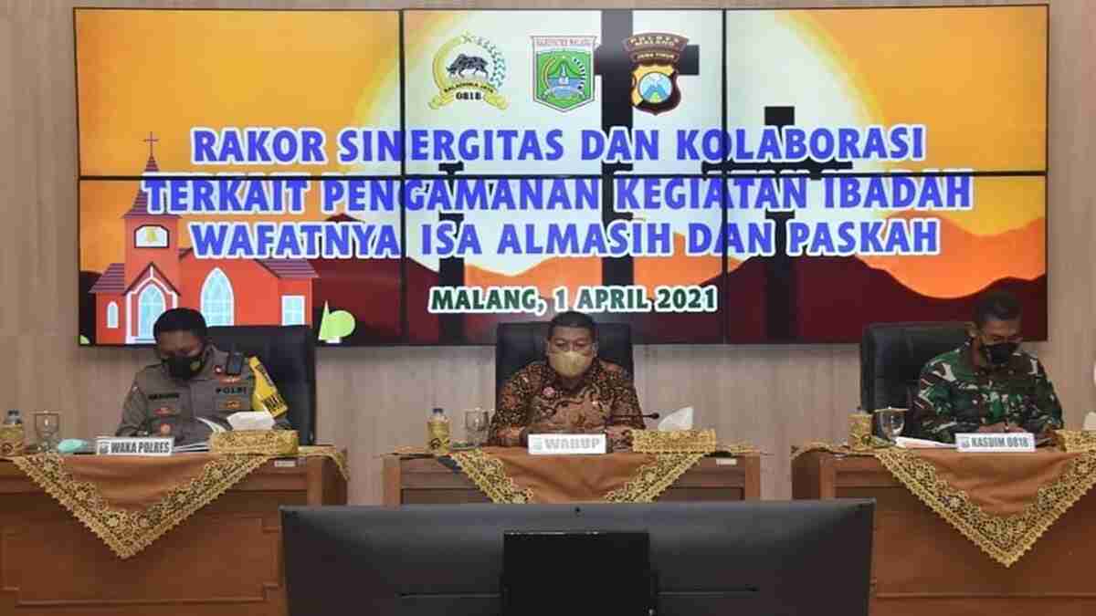 Polres Malang Gelar Rakor Pengamanan Peringatan Wafatnya Isa Almasih dan Paskah