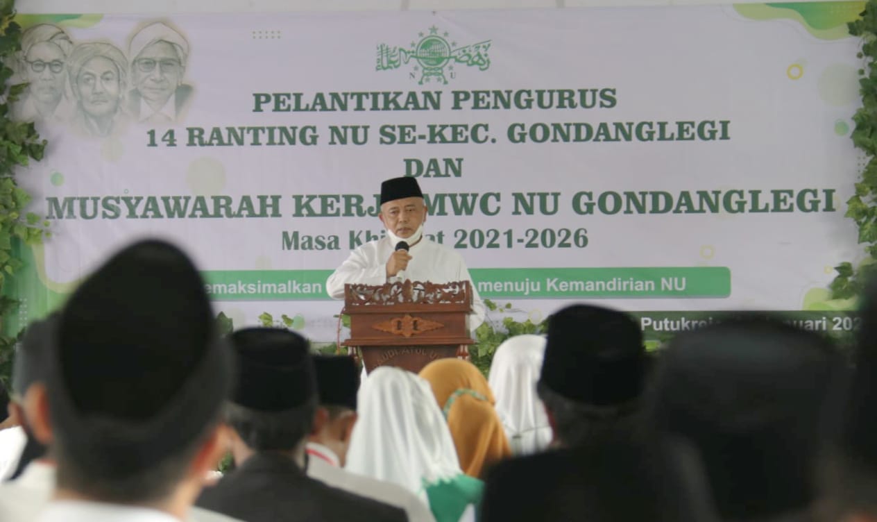 Hadiri Pelantikan NU di Gondanglegi, Bupati Malang Harapkan Sinergitas antara Umara dan Ulama