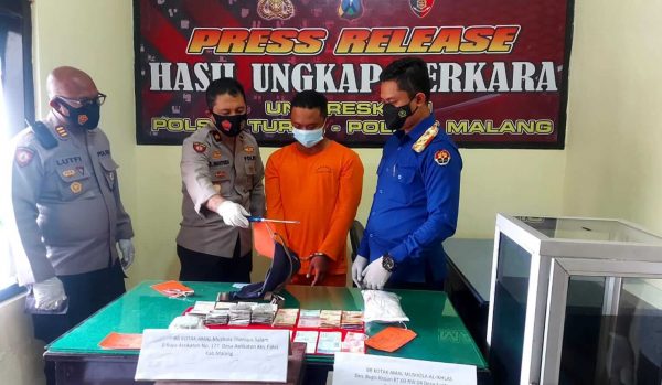 Pelaku Spesialis Pencurian Kotak Amal di Malang Dibekuk Polsek Turen