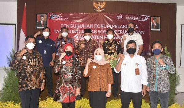 Kukuhkan Forum Pelaksana Tanggung Jawab Sosial Perusahaan Kabupaten Malang, Bupati Sanusi Harapkan Lima Sasaran Penting Dicapai