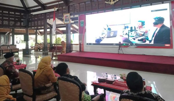 Bupati Sanusi Hadiri Launching Podcast Sanika Satyawada Station dan Aplikasi Soegab Inovasi Kapolres Malang