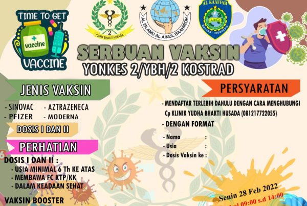 SMK Al Kaaffah Kepanjen Gandeng Yonkes 2 Kostrad Gelar Vaksinasi untuk Umum