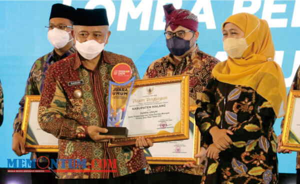 Bupati Malang Terima Penghargaan Pembina Koperasi serta Juara Umum Lomba Perkoperasian dan UKM Provinsi Jawa Timur