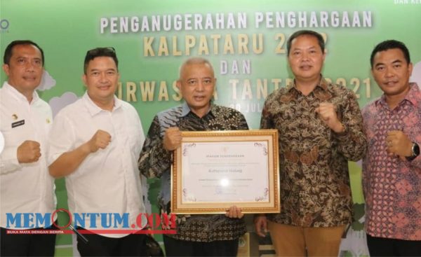 Paham dan Respon Persoalan Lingkungan Hidup, Bupati Malang Terima Penghargaan Nirwasita Tantra 2021