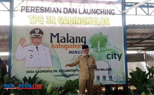 Resmikan TPS 3R Gadingkulon, Bupati Malang Sampaikan Optimalisasi Lapangan Kerja Baru