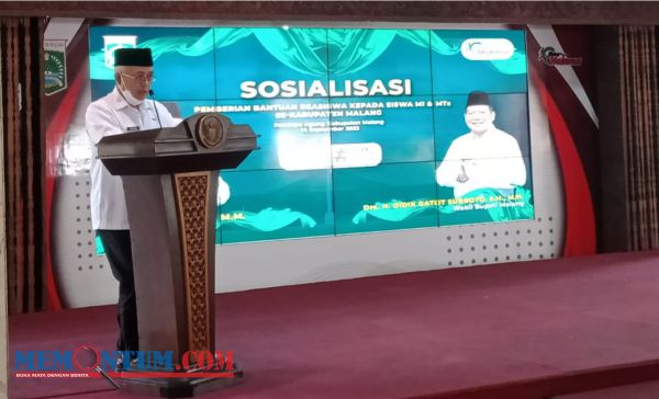 Bupati Sanusi Beri Arahan Bantuan Beasiswa untuk MI dan MTs Se-Kabupaten Malang