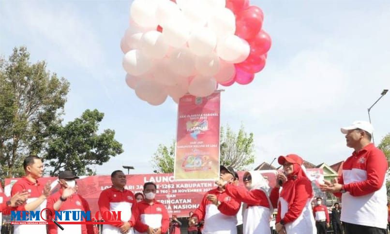 Senam Peringati Haornas, Bupati Sanusi Launching Logo Hari Jadi Kabupaten Malang