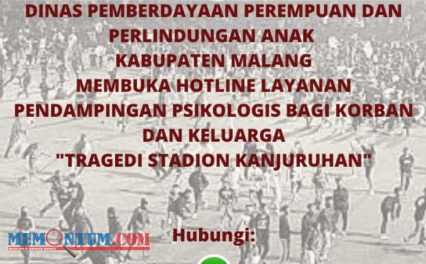 DP3A Kabupaten Malang Buka Hotline Trauma Healing untuk Korban Insiden Stadion Kanjuruhan Kepanjen