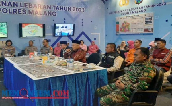 Malam Takbiran, Bupati Malang, Wabup dan Forkopimda Tinjau Pospam dan Posyan